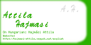 attila hajmasi business card